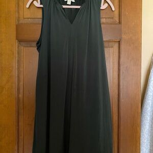 Michael Kors Green Sleeveless V-Neck Sundress